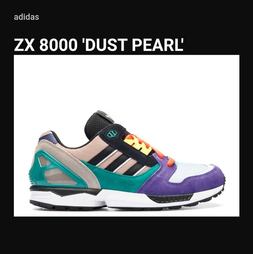 Adidas Originals ZX 8000 "Dust Pearl" Sneakers Size 9